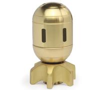limcmelf Brass torpedo tabletop ornament,metal rotating gyroscope decoration, gift gadget
