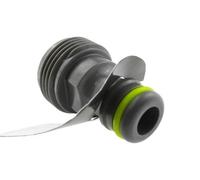 Lime 3/4" Bsp Male Tap Fitting - Click-Lock Quick-Connect, Plastic