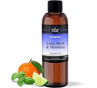 Lime, Basil & Mandarin Fragrance Oil 100ml, Scented Fragrance Oils for Candle Making Wax, Great for Humidifier Oils, Candle Fragrance Oil for Soy Wax, Scented Oil for Burners, Perfume Oil