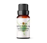 Lime, Basil & Mandarin Fragrance Oil, 10ml - Use in Aromatherapy Diffuser, Home Made Making, Potpourri, Candle, Soap, Slime, Bath Bomb, Air Freshener