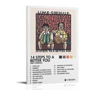 Lime Cordiale 14 Steps to A Better YouWaterproof Posters Wall Art Posters Waterproof Home Printing Moisture-proof Easy to Install And Fade ResistantFrame-style16x24inch(40x60cm)
