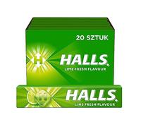 LIME FRESH FLAVOURS HALLS BARS CANDY 10 x 35.5g
