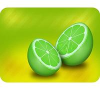 Lime Glass Worktop Saver- Kitchen Worktop Protector with Lime Fruit Design - Tempered Glass Chopping Cutting Board for Food Prep Baking Pastry - by Pearl Glass (40 x 30cm Medium)