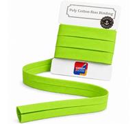 Lime Green 3m Bias Binding Tape 25mm 1 Inch Pre-Folded Single-Fold