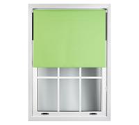 Lime Green Blackout Roller Blinds - Trimmable Window Shade for Home and Office Furnished Lime 225cm width x 210cm drop