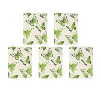 Lime Green Butterfly Car Air Freshener Hanging Incense Chips 5 Pack Automotive Scented Hanging Sheets for Car Home Auto Interior Decor Square,gray-style