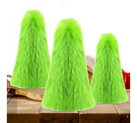 Lime Green Christmas Tree Green Christmas Decorations - 3X Cute Green Christmas Tree - Luxury Christmas Decorations, Whimsical Table Centerpieces, Living Room and Bedroom Pillows