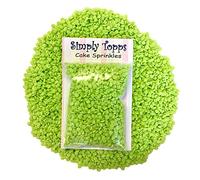 Lime Green Confetti Edible Sugar Sprinkles 25g Cake & Cupcake Decorations