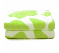 Lime Green Fleece Blanket 40x50 - Lightweight Soft Cozy Throw for Kids - Fuzzy Bedding for Couch, Bed, Sofa, Nursery Decor Birthday Gifts