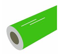 Lime Green Gloss Vinyl, 10 Metres / 35ft Long, 305mm / 12" Wide, Sticky Back Plastic for Cupboard Doors, Decals, Craft Plotters, Sign Vinyl, Use Indoors/Outdoors