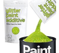 Lime Green Holographic Glitter Paint Additive 100g for Adding Sparkle to Paints & Varnish | Paint Walls Sparkly Add to Emulsion, Acrylic or Lacquer Indoor | Hemway
