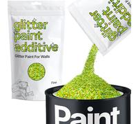 Lime Green Holographic Glitter Paint Additive Fine 100g for Adding Sparkle to Paints & Varnish | Paint Walls Sparkly Add to Emulsion, Acrylic or Lacquer Indoor | Hemway