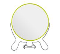 Lime Green Metal Shaving Mirror With Double Magnification