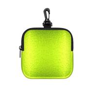 Lime Green Modern Abstract Background, Coin Purse Square Zipper Storage Bag, Change Pouch with Lobster Buckle Clasp Buckle, Change Purse
