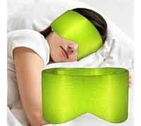 Lime Green Modern Abstract Background, Sleep Mask for Home Travel, Full Eye Covers Light Blocking Eye Mask Sleep Eye and Ear Muffs