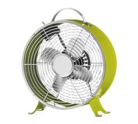 Lime Green Retro Desk Fan, Durable Metal Table Fan with 2 Speed Settings, Classic Retro Fan for Home Premier Housewares Green One Size