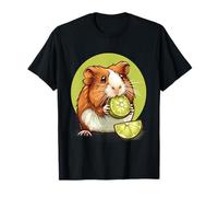 Lime Guinea Pig Artwork Wildlife Lime Fruit Guinea Pig Lover T-Shirt
