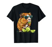 Lime Guinea Pig Lime Fruit Artwork Wildlife Guinea Pig Lover T-Shirt