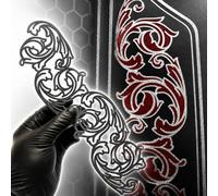 LiME LiNE 6 Piece Stencil Set for Automotive Custom Paint & Airbrush Art Template (Filigree & Scrollwork Stencil)