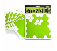 Lime LiNE Honeycomb Airbrush Stencil for Custom Paint