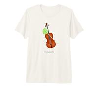 Lime on Cello, Funny and Cute Classical Music Lemon Cellist Premium T-Shirt