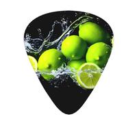 Lime Splash Freshness Guitar Picks Gift Set - 12 Smooth Durable Plectrums For Acoustic, Electric & Bass Guitar, Perfect Present For Guitar Lovers & Musicians