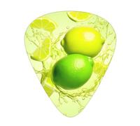 Lime Splash Freshness Guitar Picks Gift Set - 12 Smooth Durable Plectrums For Acoustic, Electric & Bass Guitar, Perfect Present For Guitar Lovers & Musicians
