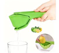 Lime Squeezer, Manual Leverage Effortless Hand Juicer, Easy Squeeze Fold Flat Lemon Juicer, Lemon Press Squeezer with Sideways Pivot to Increase Leverage Easy to Use for Lemons, Lime, Citrus (Green)