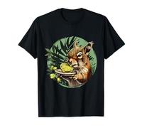 Lime Squirrel Nature Animal Art Wildlife Motif Lime Lover T-Shirt