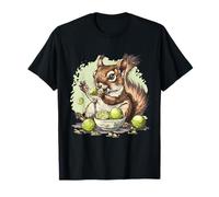 Lime Squirrel Wildlife Lime Fruit Animal Art Squirrel Lover T-Shirt