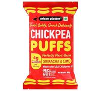 Lime Sriracha Chickpea Puffs, 65g (Savoury and Crunchy Snack | Zesty and Tangy | 4g Protein per serve | USA Chickpeas) PACK OF 2