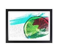 Lime with Tonic V2 Framed Print | A2 Black Framed Wall Art | Ready to Hang | Modern Nature Picture | Living Room Bedroom Lounge Office