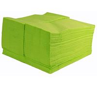 Lime Zest/Green 40cm 2ply 8-Fold Disposable Paper Napkins - Pack of 125