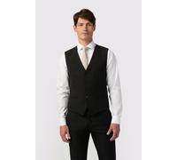 Limehaus Men's Slim Fit Waiscoat in Black | Size: 44R Limehaus Black 44R