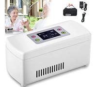 LIMEID Medicine Refrigerator and Insulin Cooler for Car, Travel, Home - Portable Car Refrigeration Case/Small Travel Box for Medication,2*battery