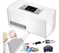 LIMEID Mini Fridge Medicine Refrigerator and Insulin Cooler - Travel, Home, Portable Car Refrigeration Case/Small Travel Box for Medication,2*battery