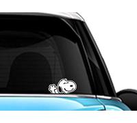 LimelightVinyl.com Snoopy Waving Hi Car Sticker, Car Decal