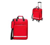 LIMENQIN Large Medical Emergency Trolley Cases,Mute Climbing Wheels,Durable Hardware,Scientific Storage,Reflective Strips,Medical,Rescue and Efficient Equipment