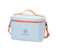 LIMENQIN Medical First Aid Kit,Portable Home Travel Drug Storage Bag,Large Capacity Medical Emergency Box for Medical Care,Drug Storage Bag,Suitable for Home,Travel,Vehicle(Blue,11.8x8.3x8.3in)