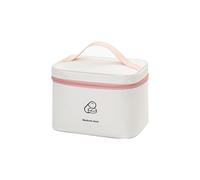 LIMENQIN Medical First Aid Kit,Portable Home Travel Drug Storage Bag,Large Capacity Medical Emergency Box for Medical Care,Drug Storage Bag,Suitable for Home,Travel,Vehicle(Beige,8.3x5.9x6.3in)
