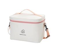 LIMENQIN Medical First Aid Kit,Portable Home Travel Drug Storage Bag,Large Capacity Medical Emergency Box for Medical Care,Drug Storage Bag,Suitable for Home,Travel,Vehicle(Beige,11.8x8.3x8.3in)