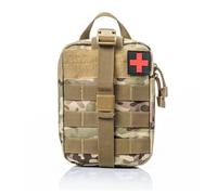 LIMENQIN Portable Medical First Aid Kit,Tactical Waist Pack Camouflage Multi-Functional Outdoor Mountaineering Lifesaving Kit for Mountaineering,Outdoor,Vehicle,Camping(Camouflage 1)