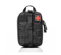 LIMENQIN Portable Medical First Aid Kit,Tactical Waist Pack Camouflage Multi-Functional Outdoor Mountaineering Lifesaving Kit for Mountaineering,Outdoor,Vehicle,Camping(Black)