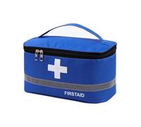 LIMENQIN Portable Medical Kit,Travel Outdoor Medicine Storage and Organizing Kit,Travel Home Loading Medicine Home Medical Kit,Portable First Aid Kit Trauma Organizer(Blue,10.2x5.5x5.5in)