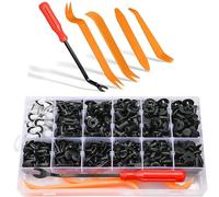 Limeow 345 Pcs Trim Removal Tools, Trim Clips, Car Trim Removal Tool Kit, Plastic Rivets, Plastic Trim Removal Tool 340 Pcs Trim Clips and 5 Pcs Trim Removal Tools, 12 Sizes, Tools for Various Cars