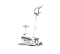 Limepeaks Fitness Stepper Exercise Machine with Handlebars and Seat for Home Gym White - LMP-11D