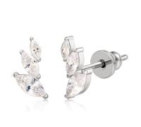 Limerencia F136 Pure Titanium Hypoallergenic Implant Grade Studs, G23 Small Dainty Cubic Zirconia Earrings for Women's Sensitive Ears