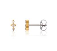 Limerencia F136 Pure Titanium Hypoallergenic Implant Grade Studs, G23 Small Dainty Cubic Zirconia Earrings for Women's Sensitive Ears