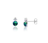 Limerencia G23 Pure Titanium Earrings for Women, F136 Implant Grade Hypoallergenic Titanium Jewelry for Sensitive Ears(CZ Green Opa)
