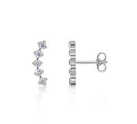 Limerencia G23 Pure Titanium Earrings for Women, F136 Implant Grade Hypoallergenic Titanium Jewelry for Sensitive Ears(Five Prong Clusterd)